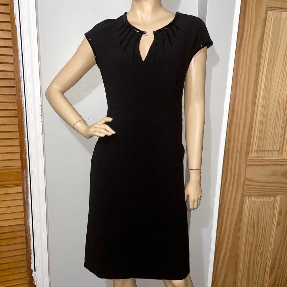 Tory Burch Sheath Beaded Collar with Pockets - Picture 7 of 16
